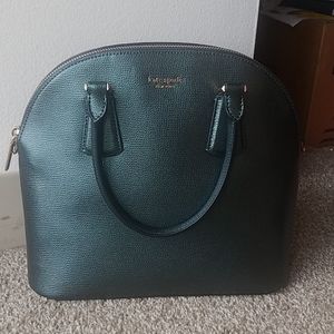 Kate Spade Sylvia Large Dome Satchel - Deep Green